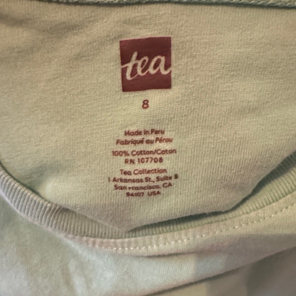Tea Collection Mint Green Sushi Boat Graphic Tee - Picture 2 of 5